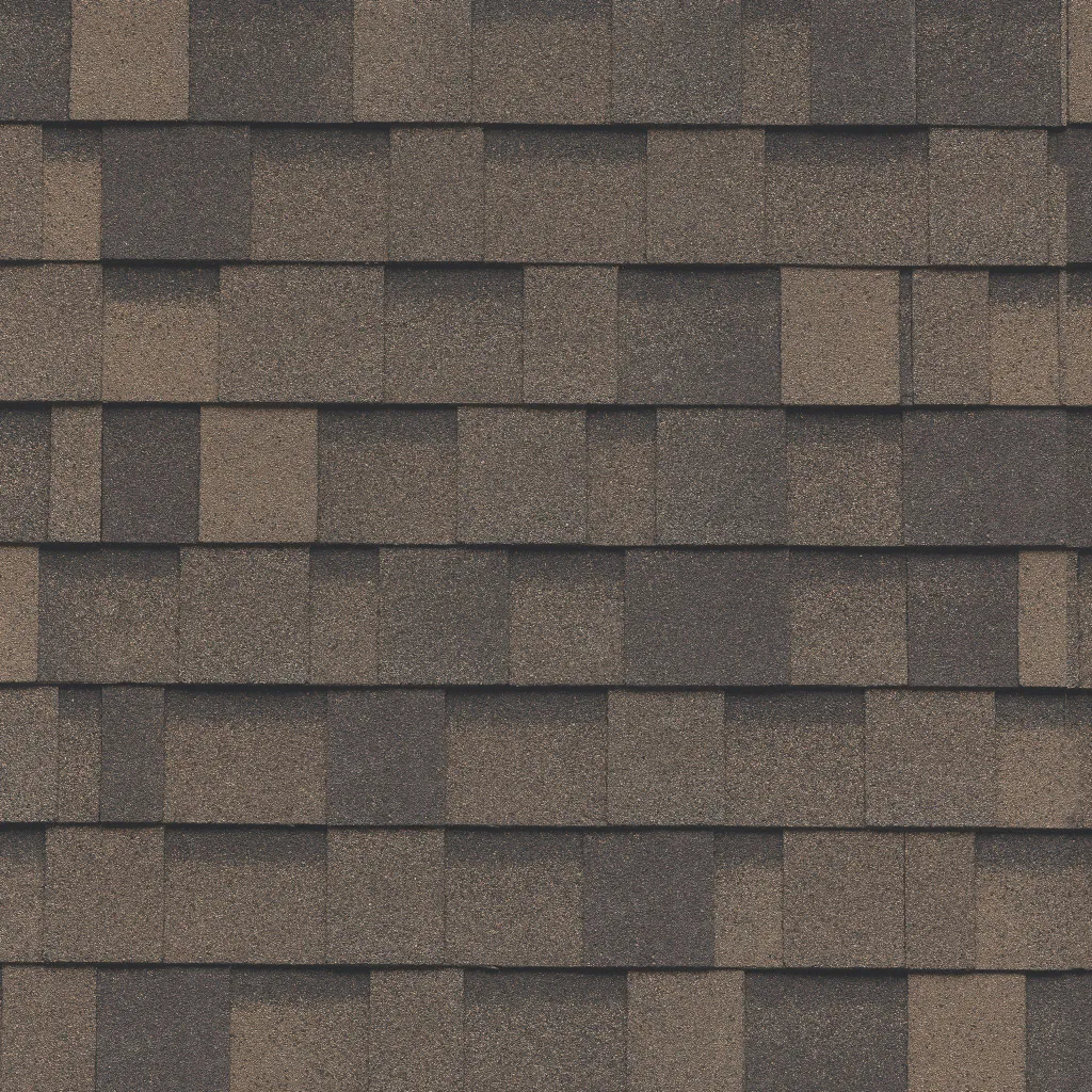 IKO Dynasty Shadow Brown shingle color sample